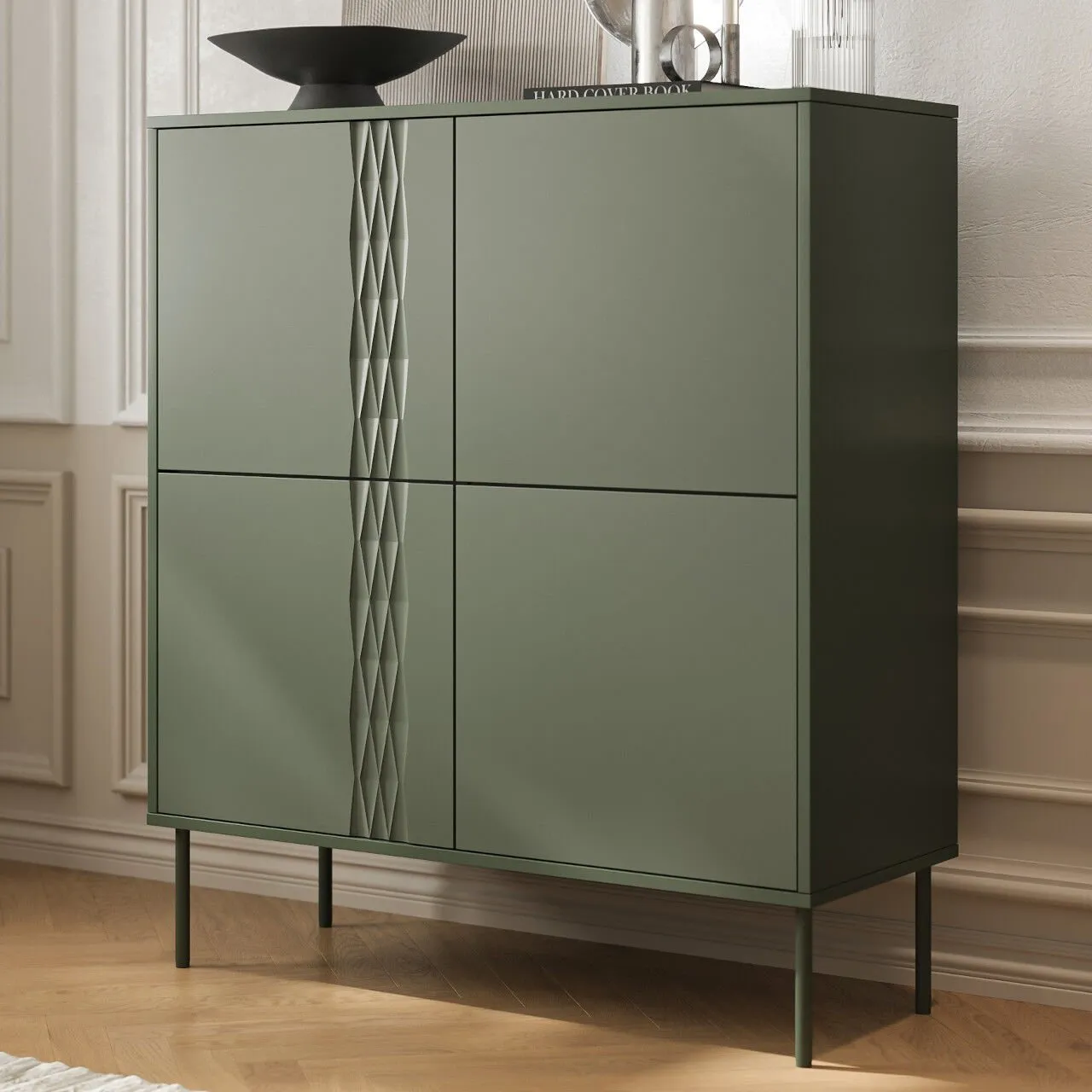 Komoda TIFFANY 4D zieleń mat - obrazek 4