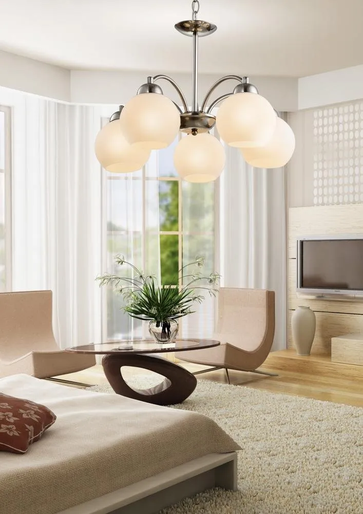 TOBAGO LAMPA WISZĄCA 5X60W E27 SATYNA - obrazek 3