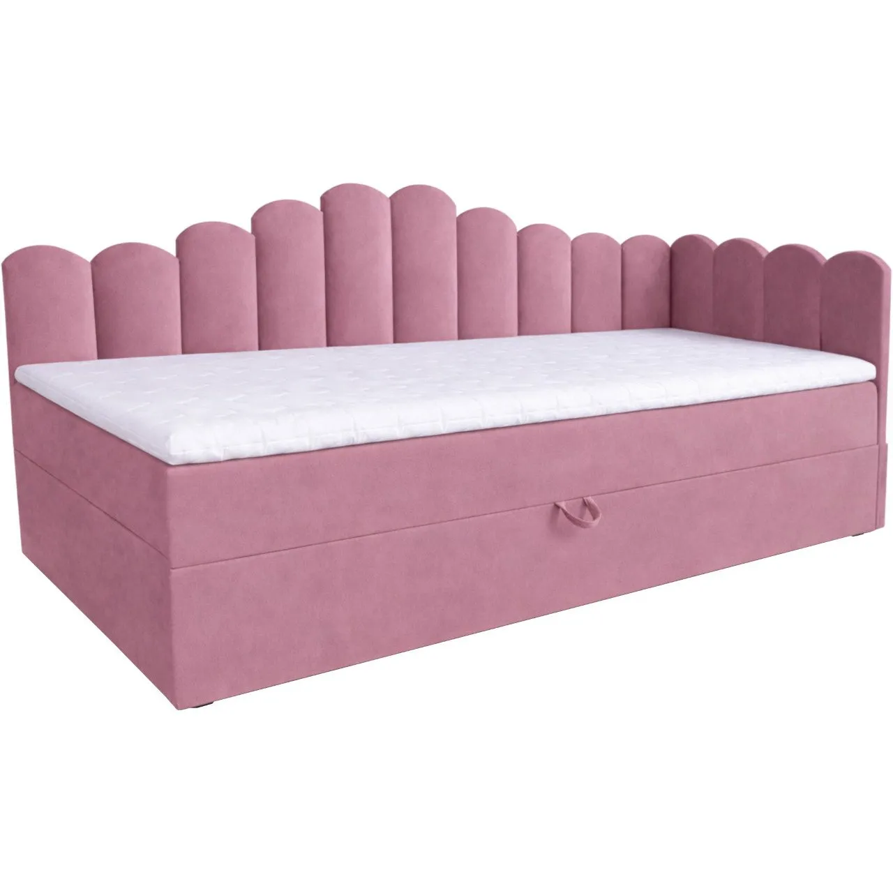 Łóżko dziecięce tapicerowane 90x200 NELA royal 14 prawe