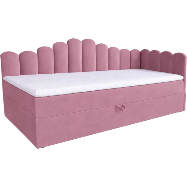 Łóżko dziecięce tapicerowane 80x200 NELA royal 14 prawe