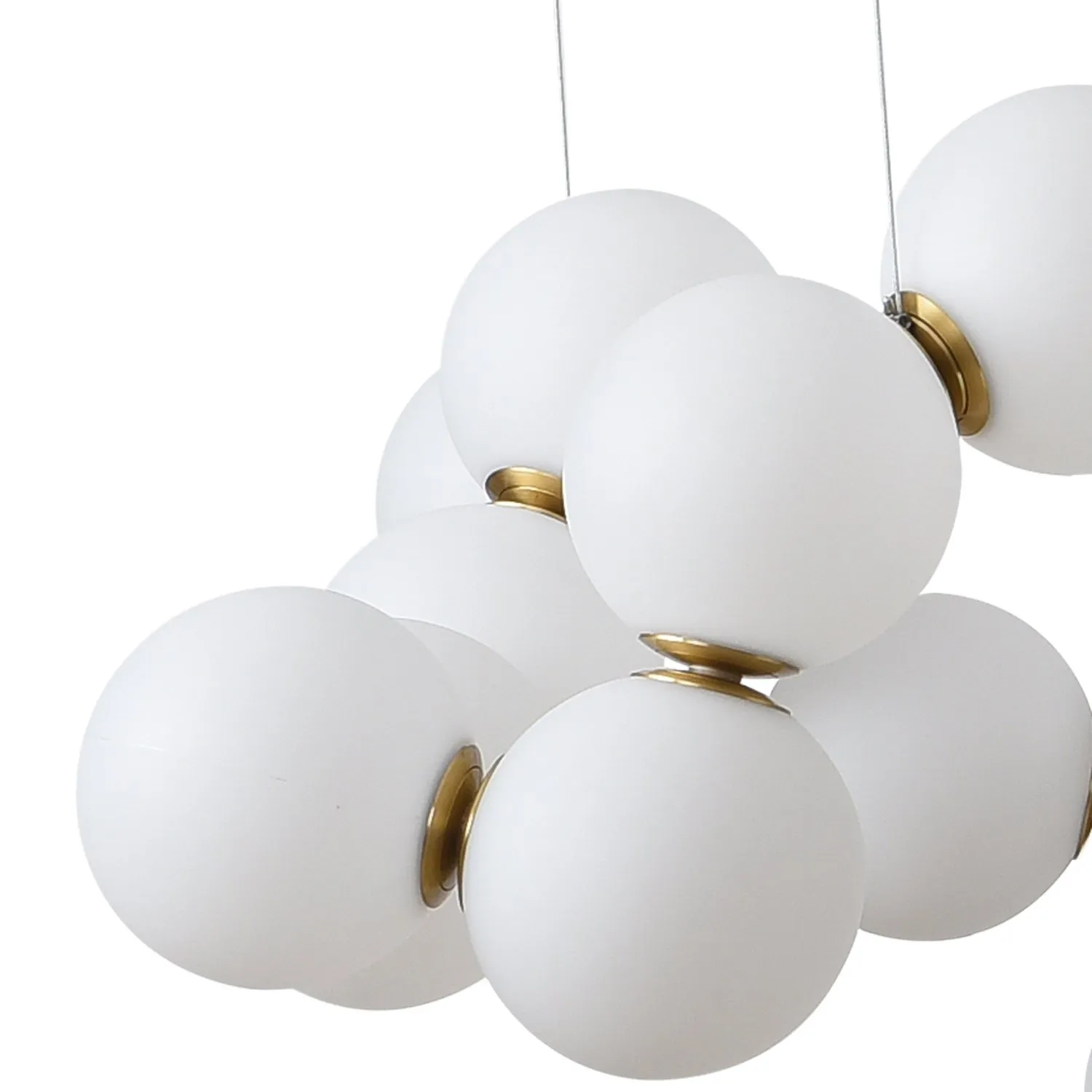 Lampa wisząca CORALLI-100 biało-mosiężna 100 cm - obrazek 5