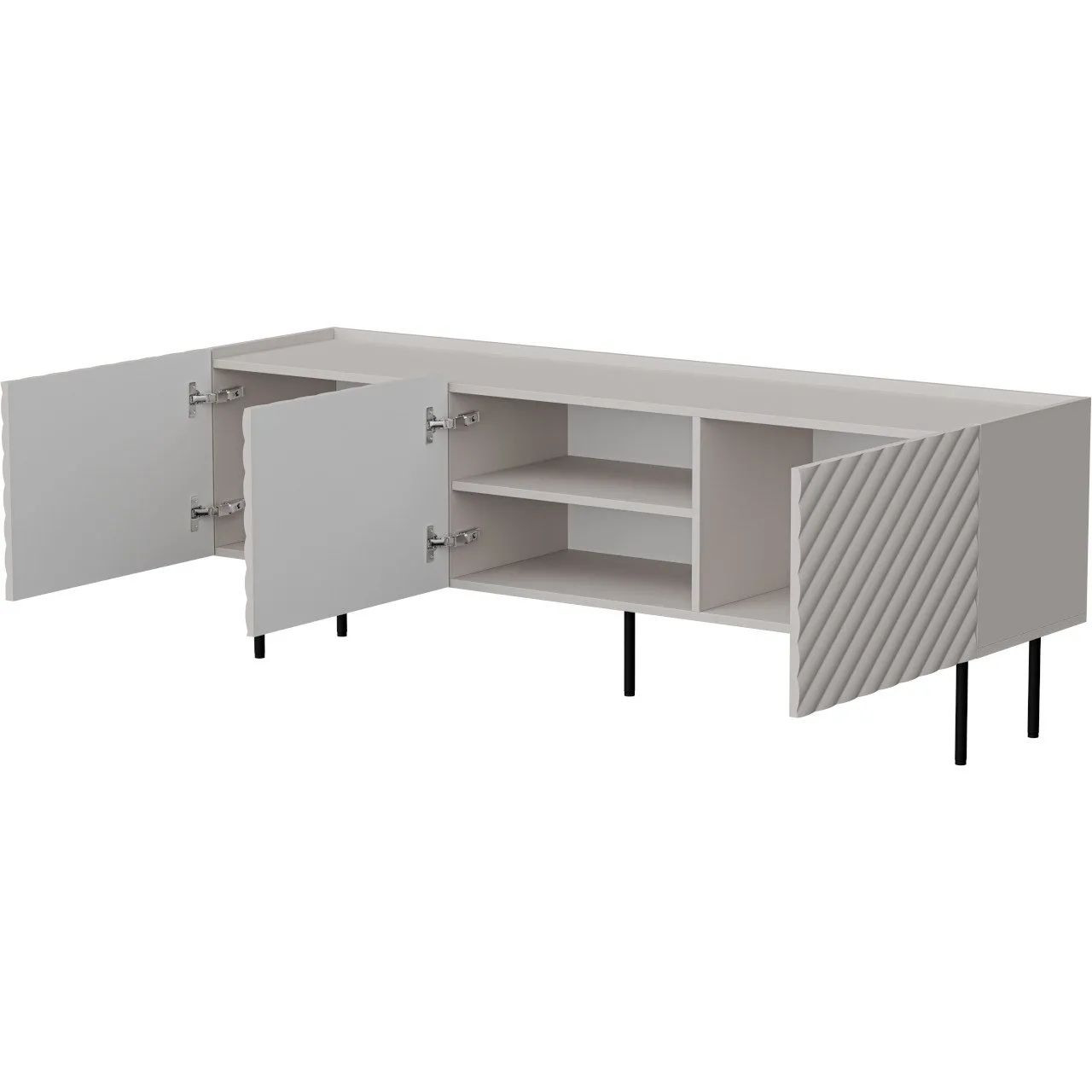 Komoda RTV TESSI 165 3D kaszmir - obrazek 2
