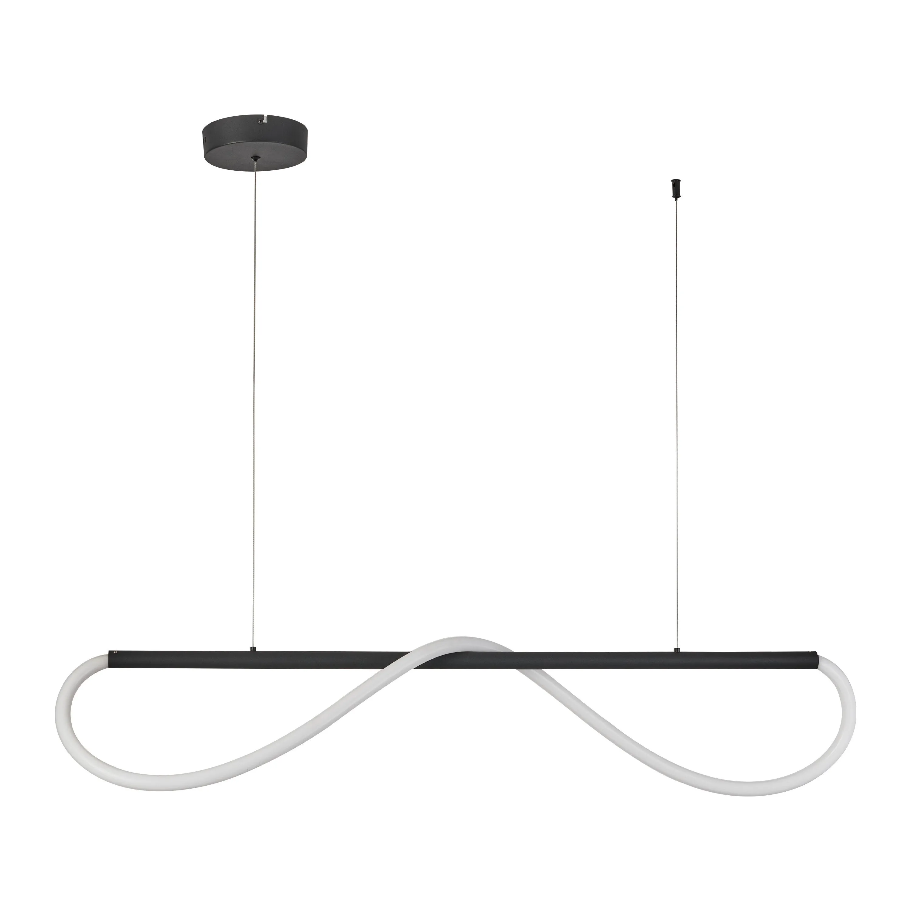 Lampa wisząca Meleca S czarna LED CCT
