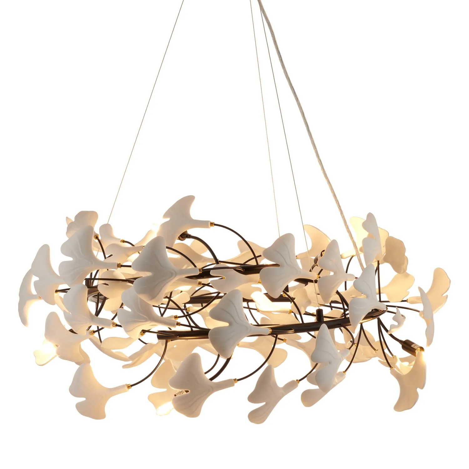Lampa wisząca BOTANIKA 80 cm -czarna, G9, regulowana, designerska - obrazek 8