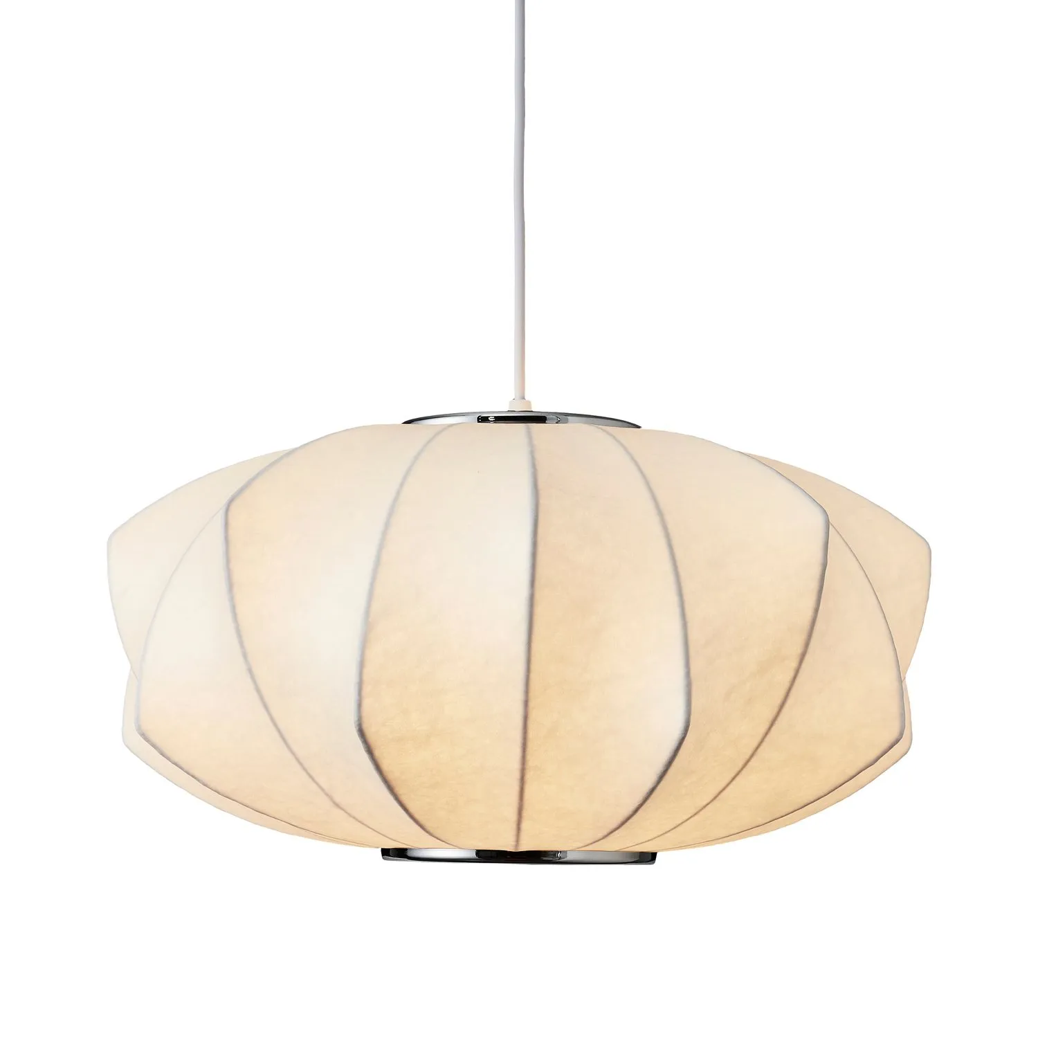 Lampa wisząca SILK V-shape biała 45 cm - nowoczesna i minimalistyczna