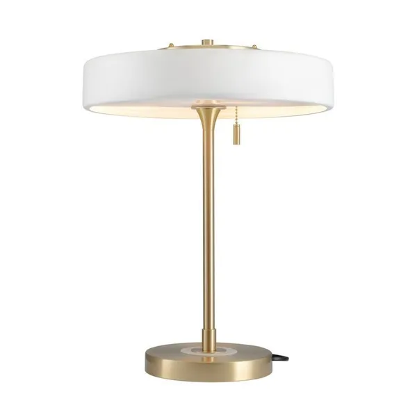 Lampa stołowa ARTDECO - biało - złota
