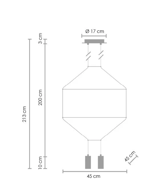 Lampa wisząca LINEA-4 czarna 45 cm - obrazek 9