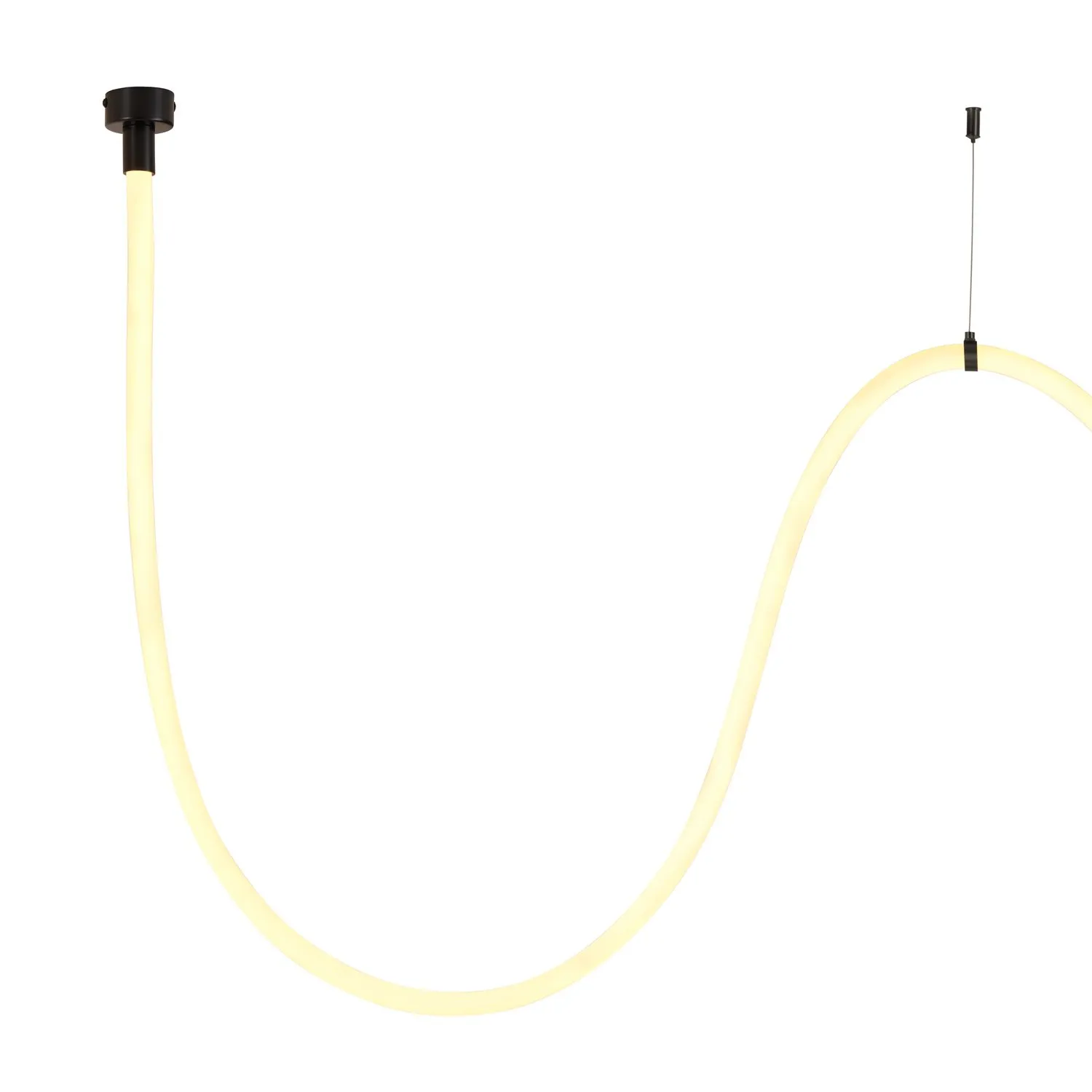 Lampa wisząca SNAKE LED wąż ledowy czarna 300 cm - obrazek 14