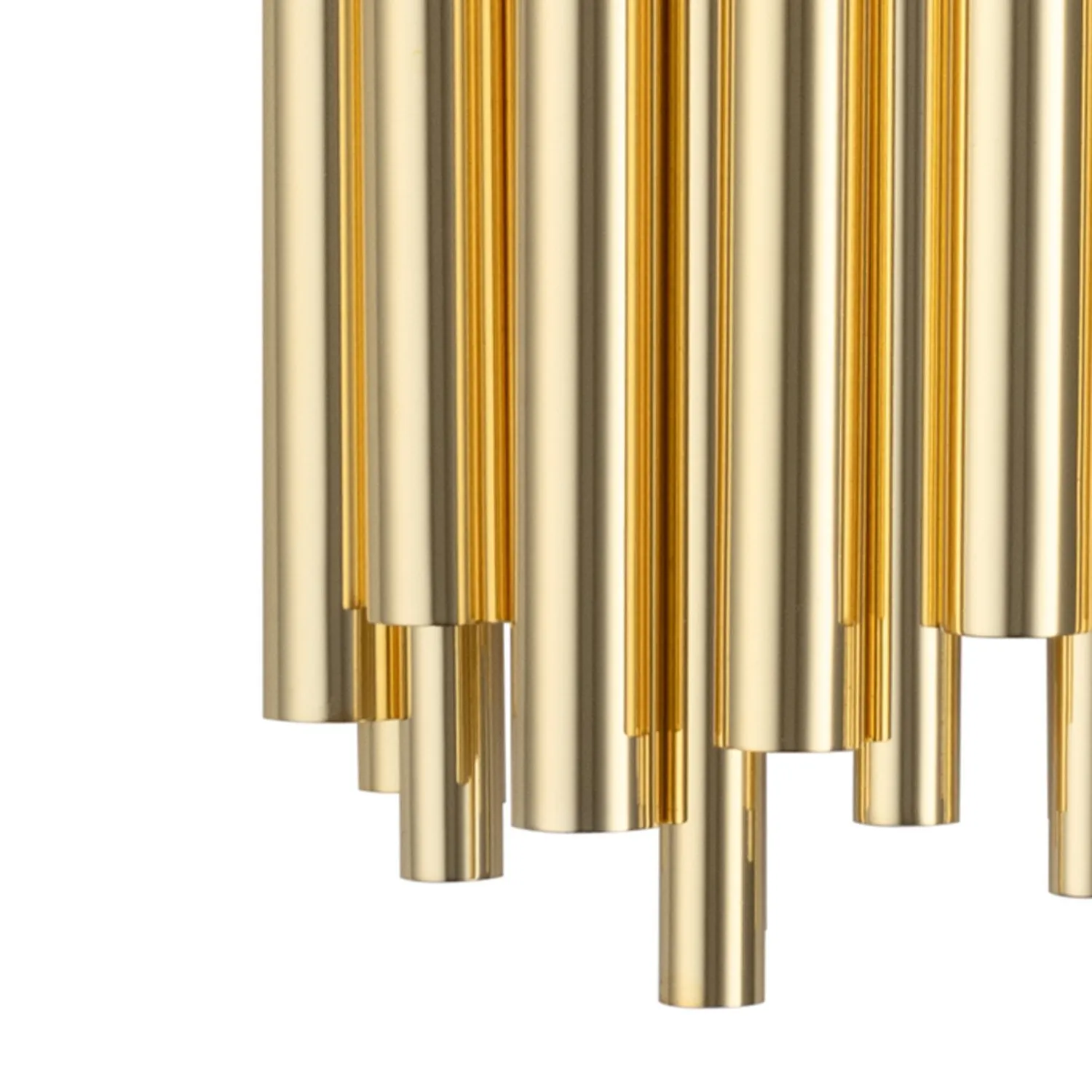 Lampa ścienna TUBO GOLD 50 cm- nowoczesny metalowy kinkiet do salonu - obrazek 4