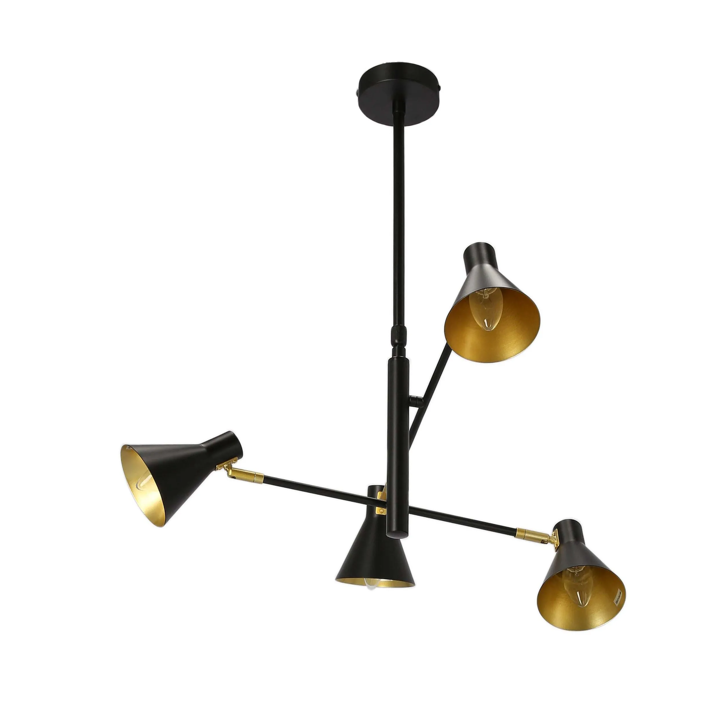 LESS LAMPA WISZĄCA 4X40W E14 CZARNY MATOWY - obrazek 6