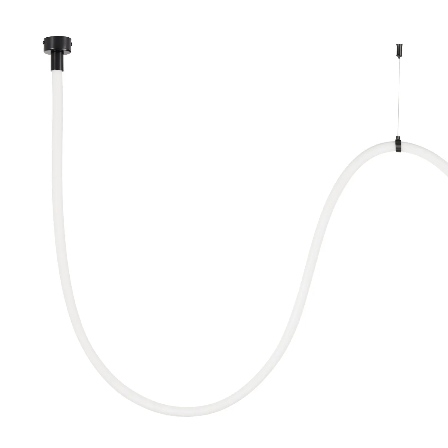 Lampa wisząca SNAKE LED wąż ledowy czarna 300 cm - obrazek 7