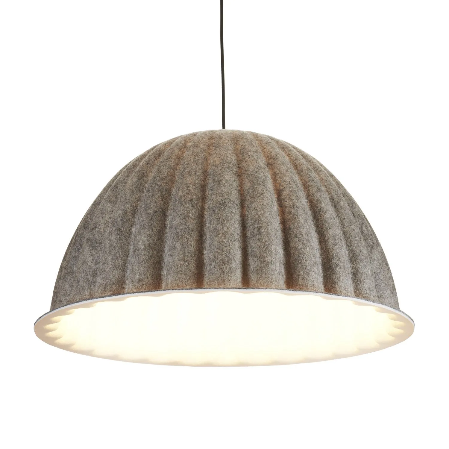 Lampa wisząca FELT filc szary 55 cm - obrazek 4