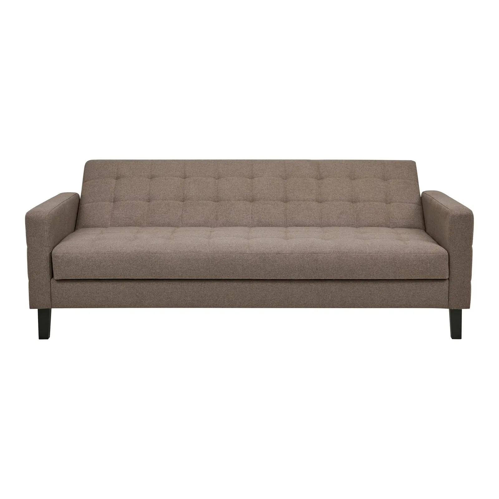 Sofa rozkładana Milton brązowa/ czarne nogi - obrazek 3