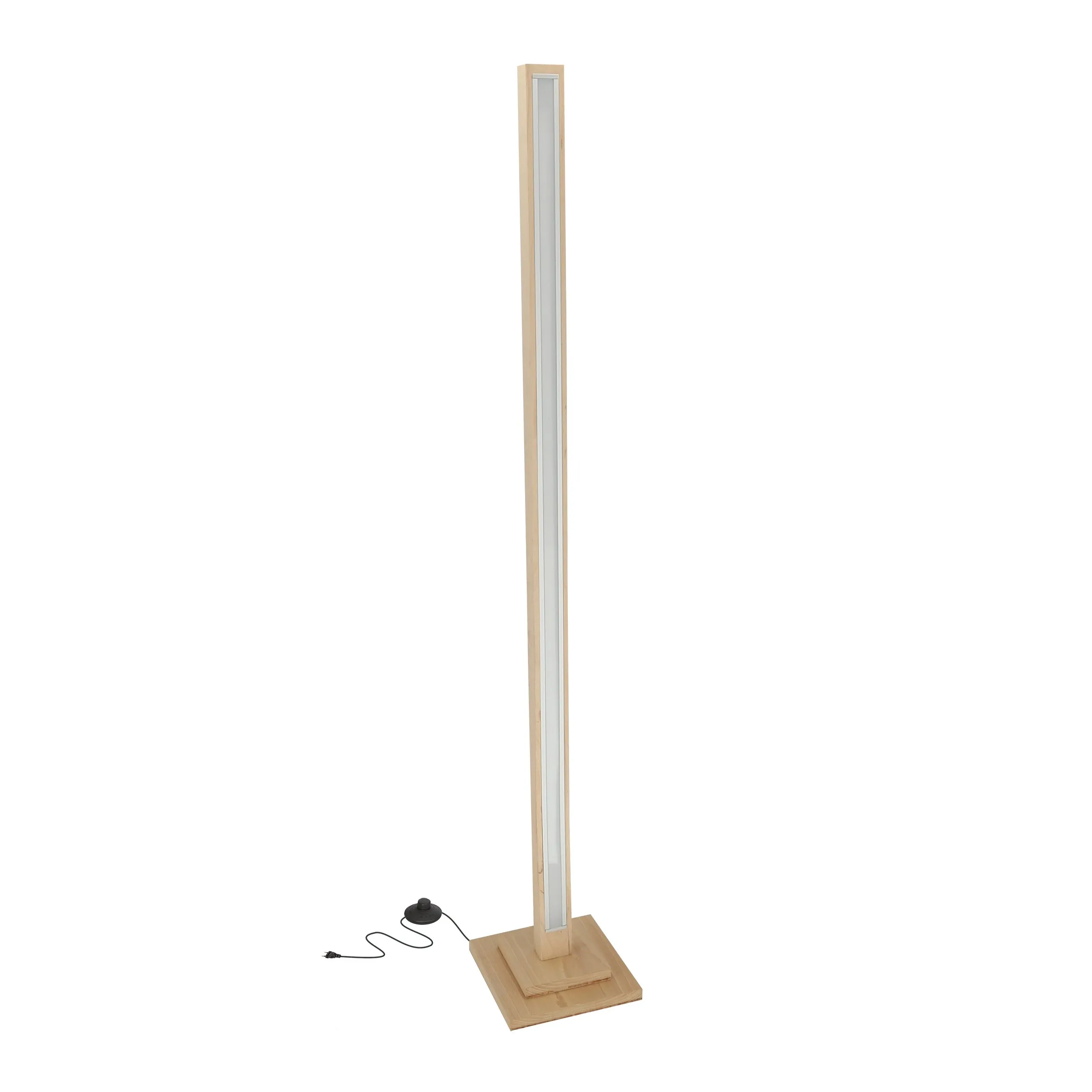 ALSET LAMPA PODŁOGOWA DREWNO BUK + SREBRNY 1X8W LED 4000 - obrazek 4