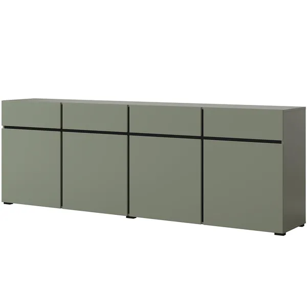 Komoda CROSI 25 zielony / czarny