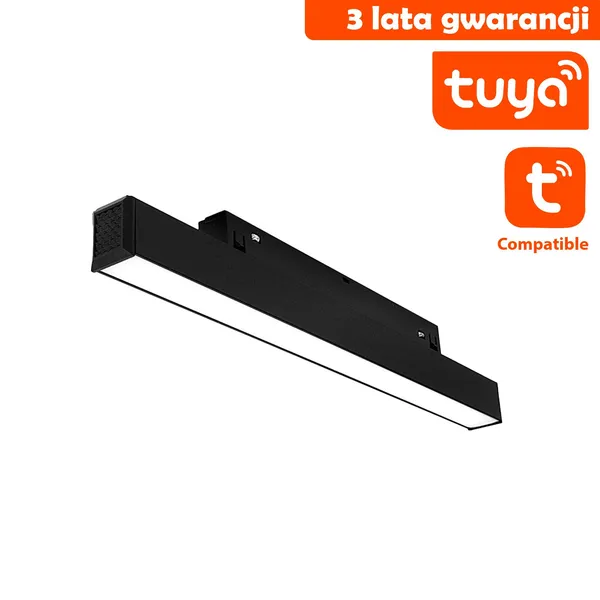 Linia LED Do Szyn Magnetycznych DDCX-FG300-TY TUYA 12W CCT Czarna