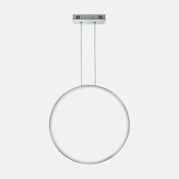 Lampa wisząca Ledowe Okręgi No.1 X 80cm 3k srebrna