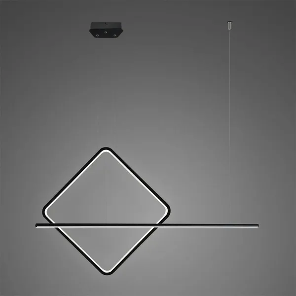 Lampa wisząca Linea No.4 A 60cm czarna 3k ściemnialna