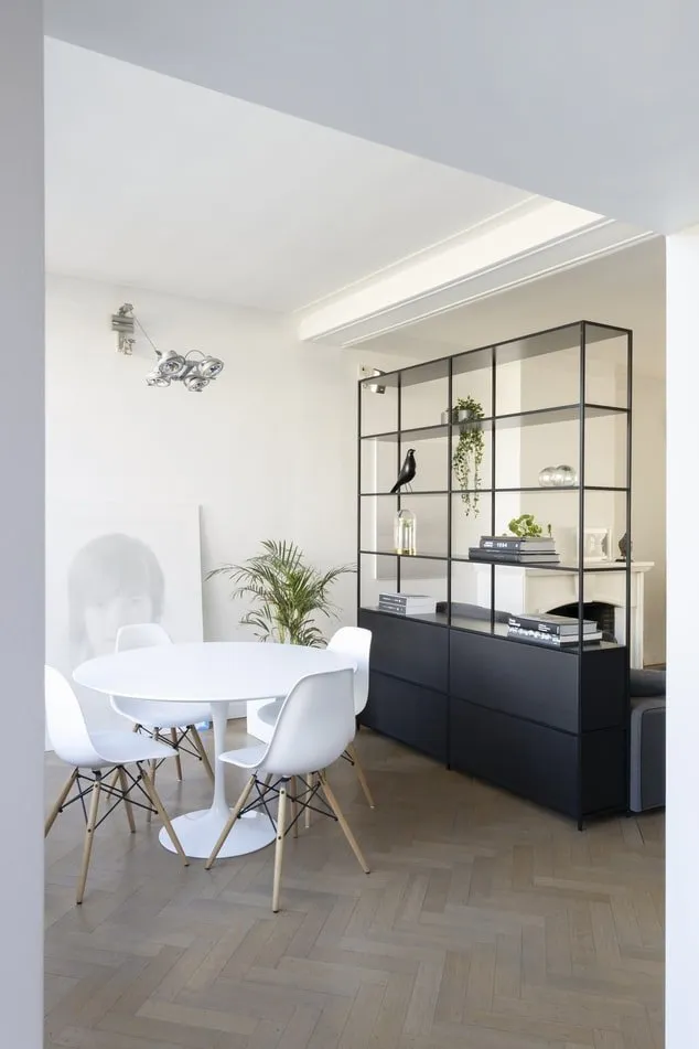 Stół Fiber o120 biały MDF - obrazek 3