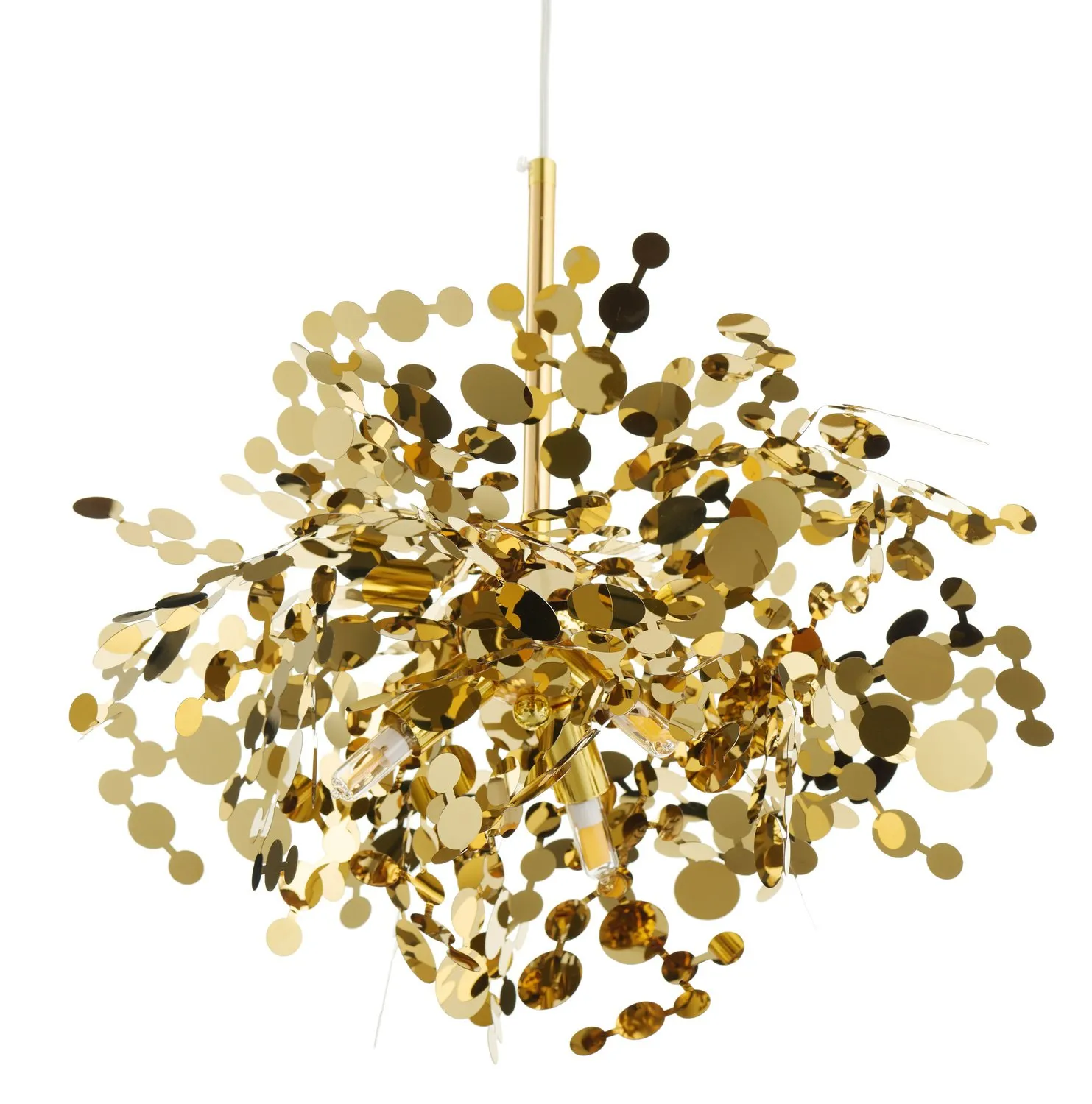 Lampa wisząca MONETTI 40 cm - złota, dekoracyjna - obrazek 10