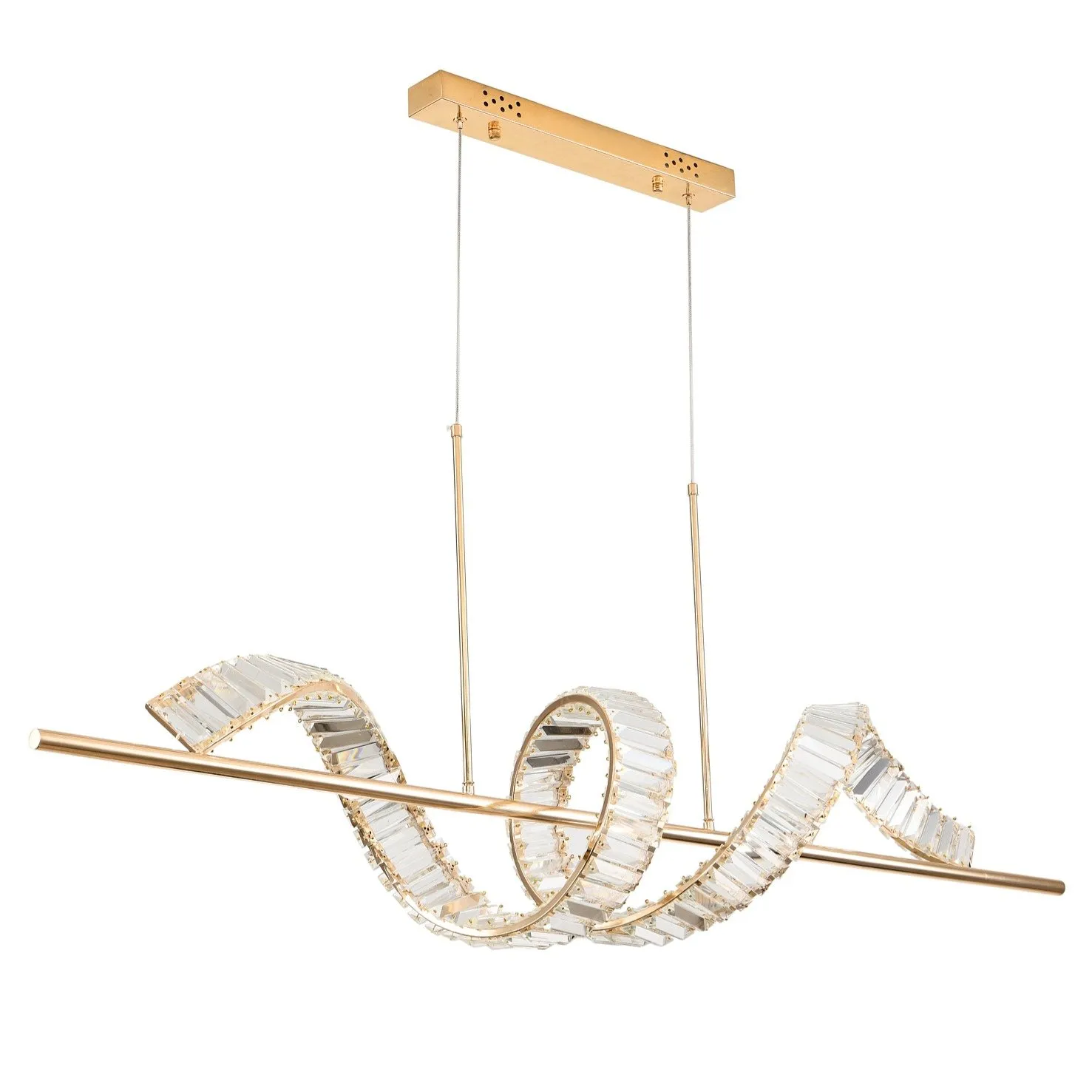 Lampa wisząca RITZ LED różowe złoto 150 cm - obrazek 4