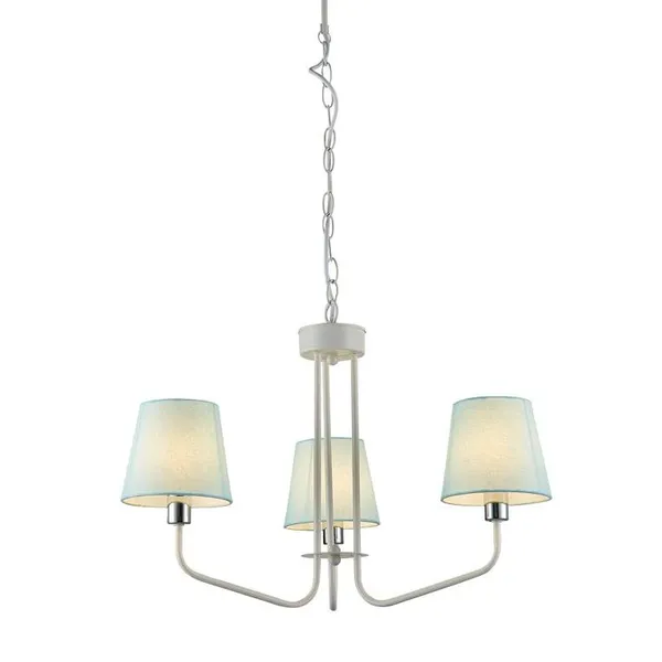 LAMPA WISZĄCA YORK 3 BIAŁY NIEBIESKI