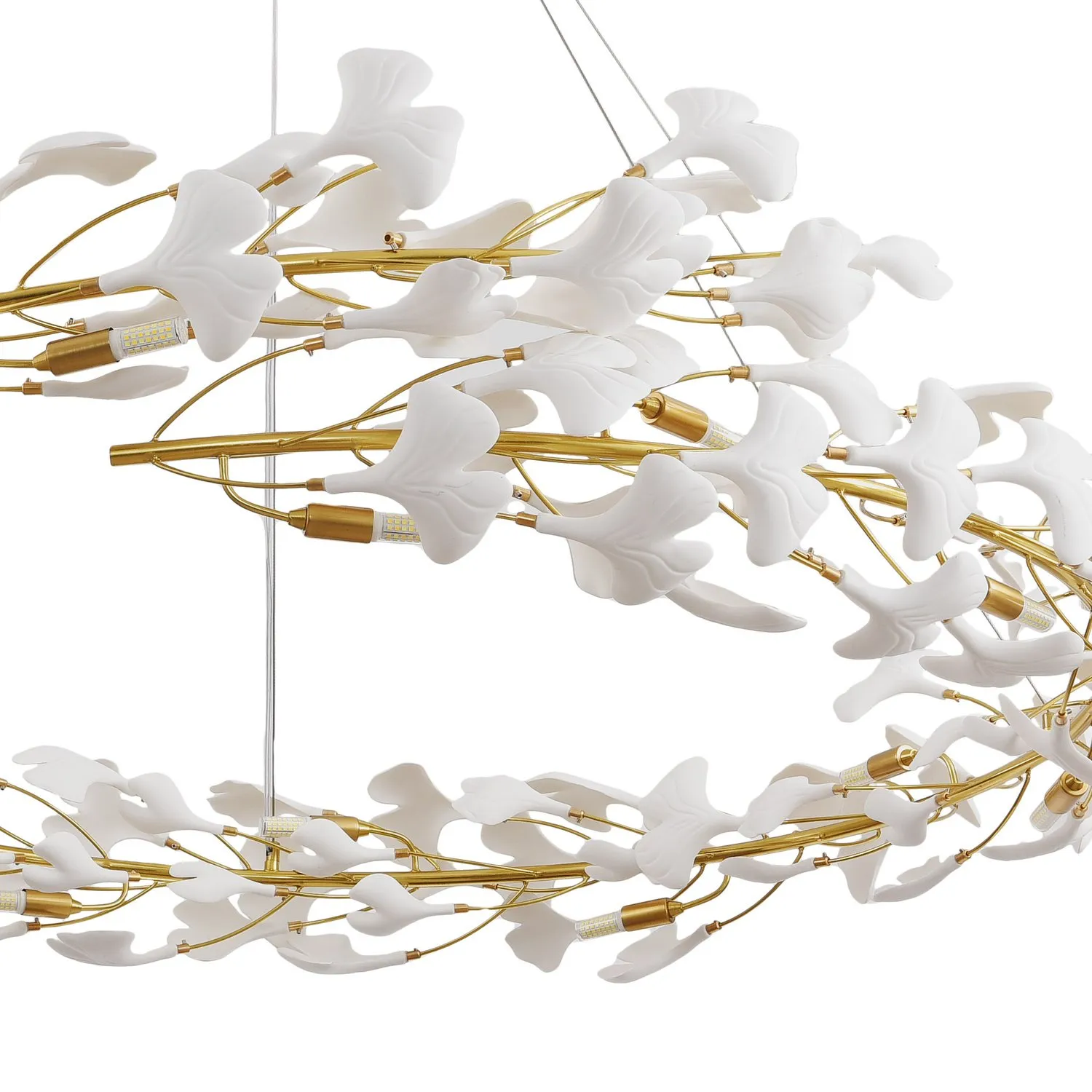 Lampa wisząca BOTANIKA złoto biała 150 cm - obrazek 9