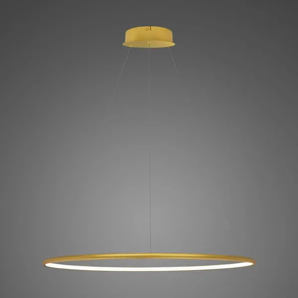 Lampa wisząca Ledowe Okręgi No.1 80cm 4k złota Dali