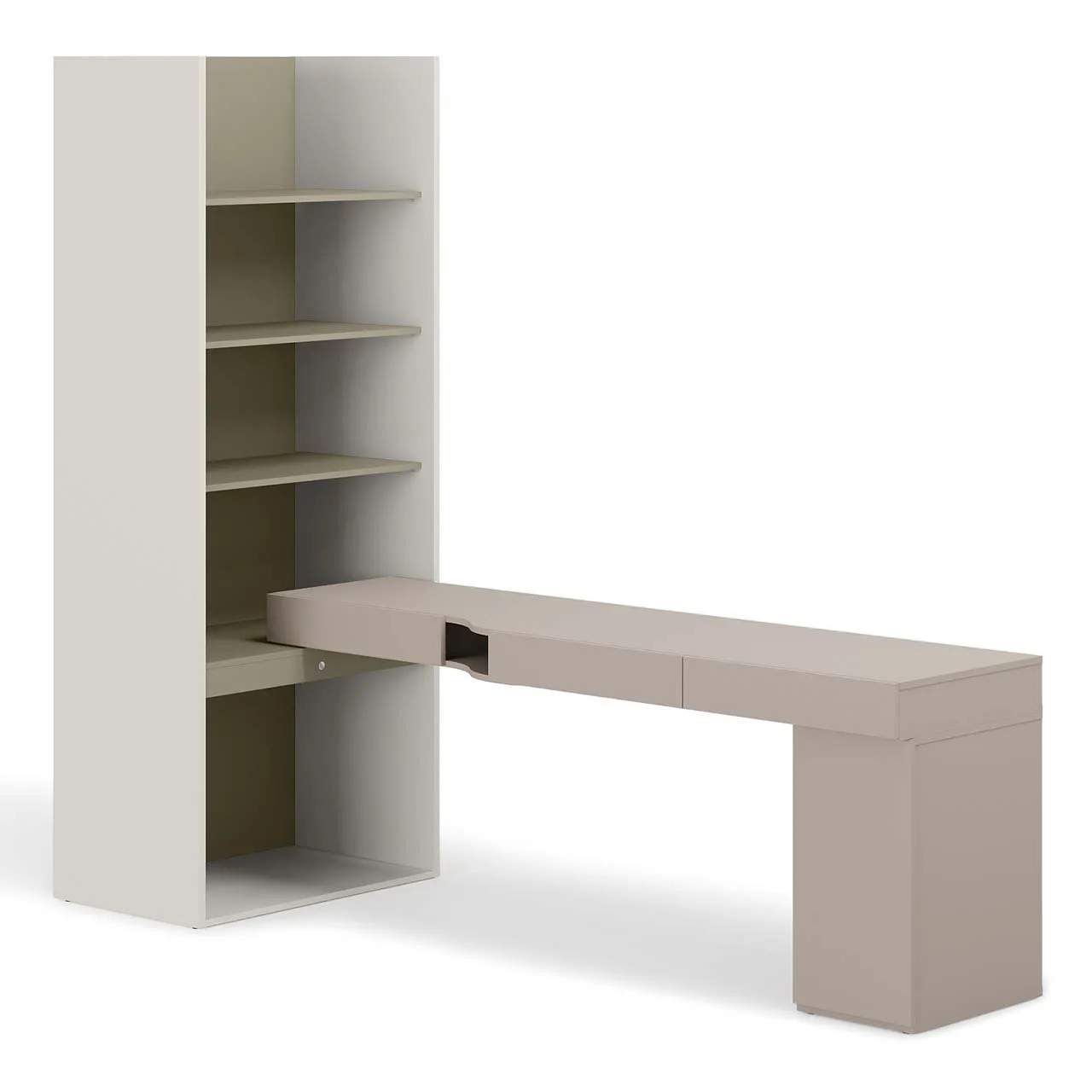 Meble młodzieżowe WOOW SET 09P szampański / clay grey / eukaliptus