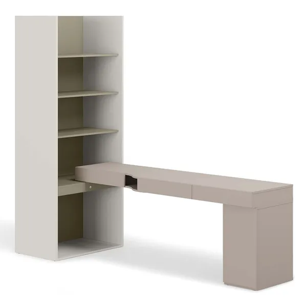 Meble młodzieżowe WOOW SET 09P szampański / clay grey / eukaliptus