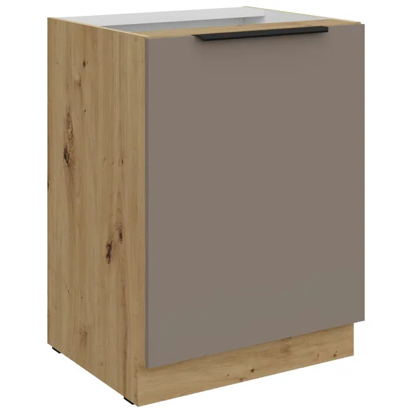 Szafka dolna 60 ERIS 06 dąb artisan / piaskowa szarość