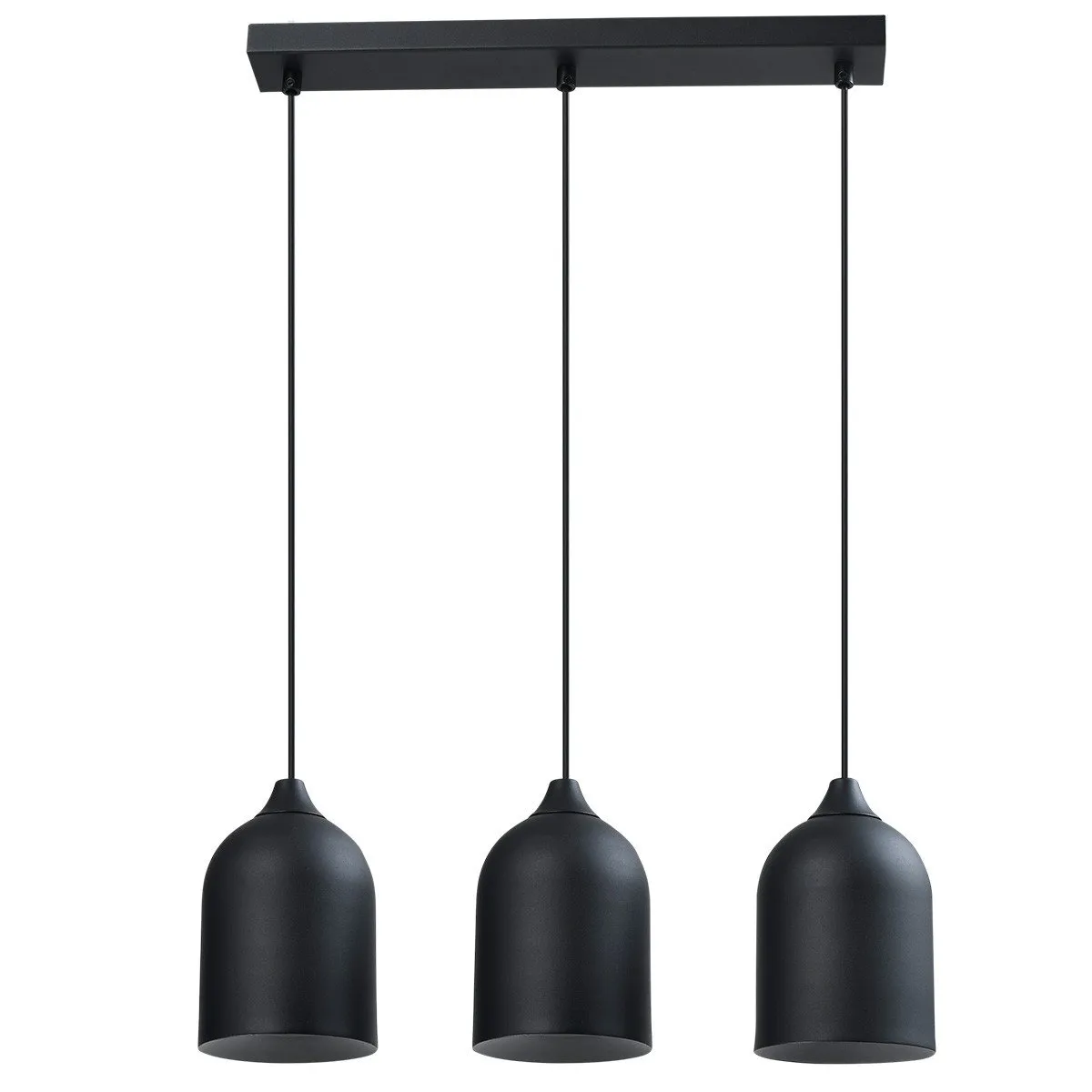 Metalowa lampa wisząca Nilo czarna 3xGU10 - obrazek 4