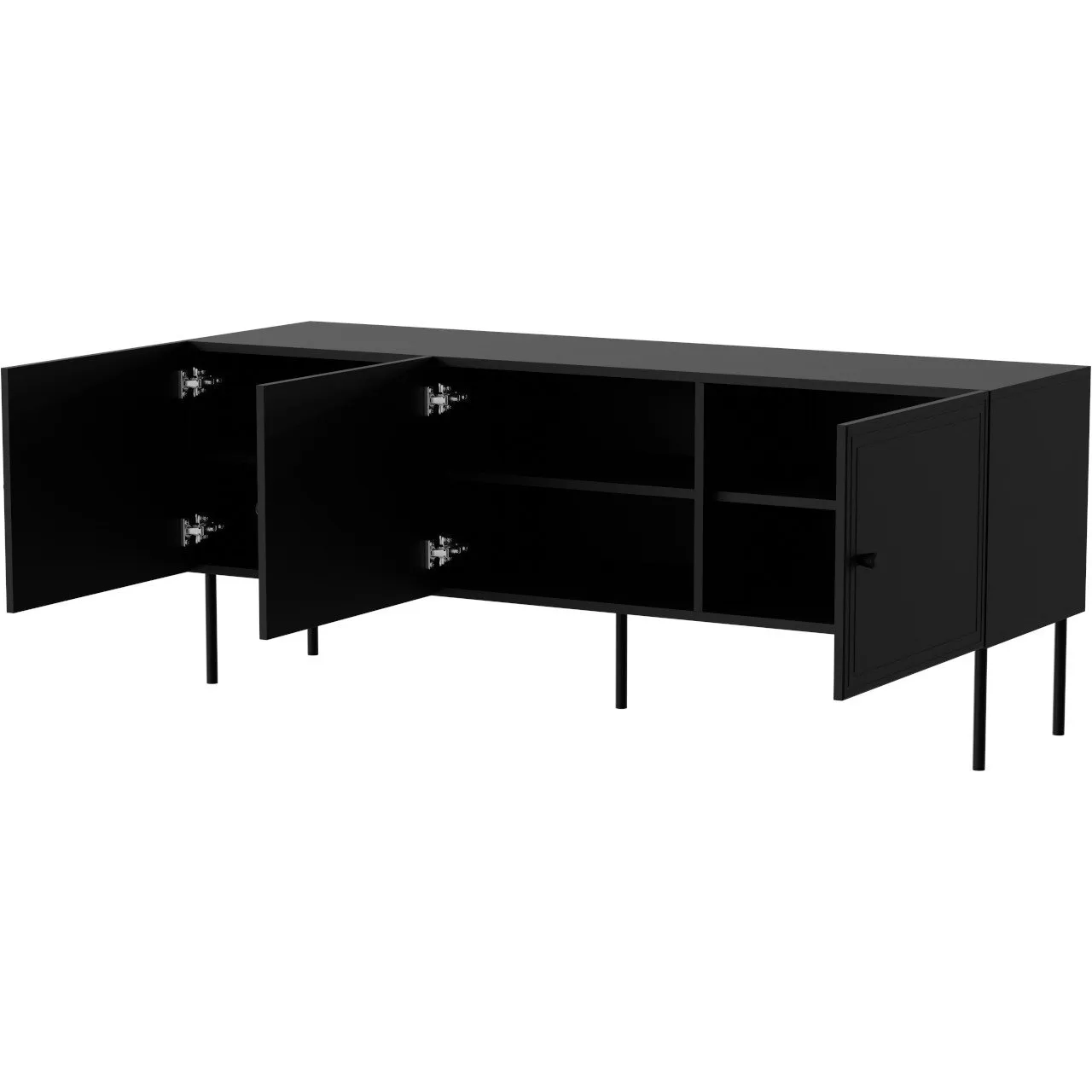 Komoda RTV LAZZO BIS 150 czarny mat - obrazek 2