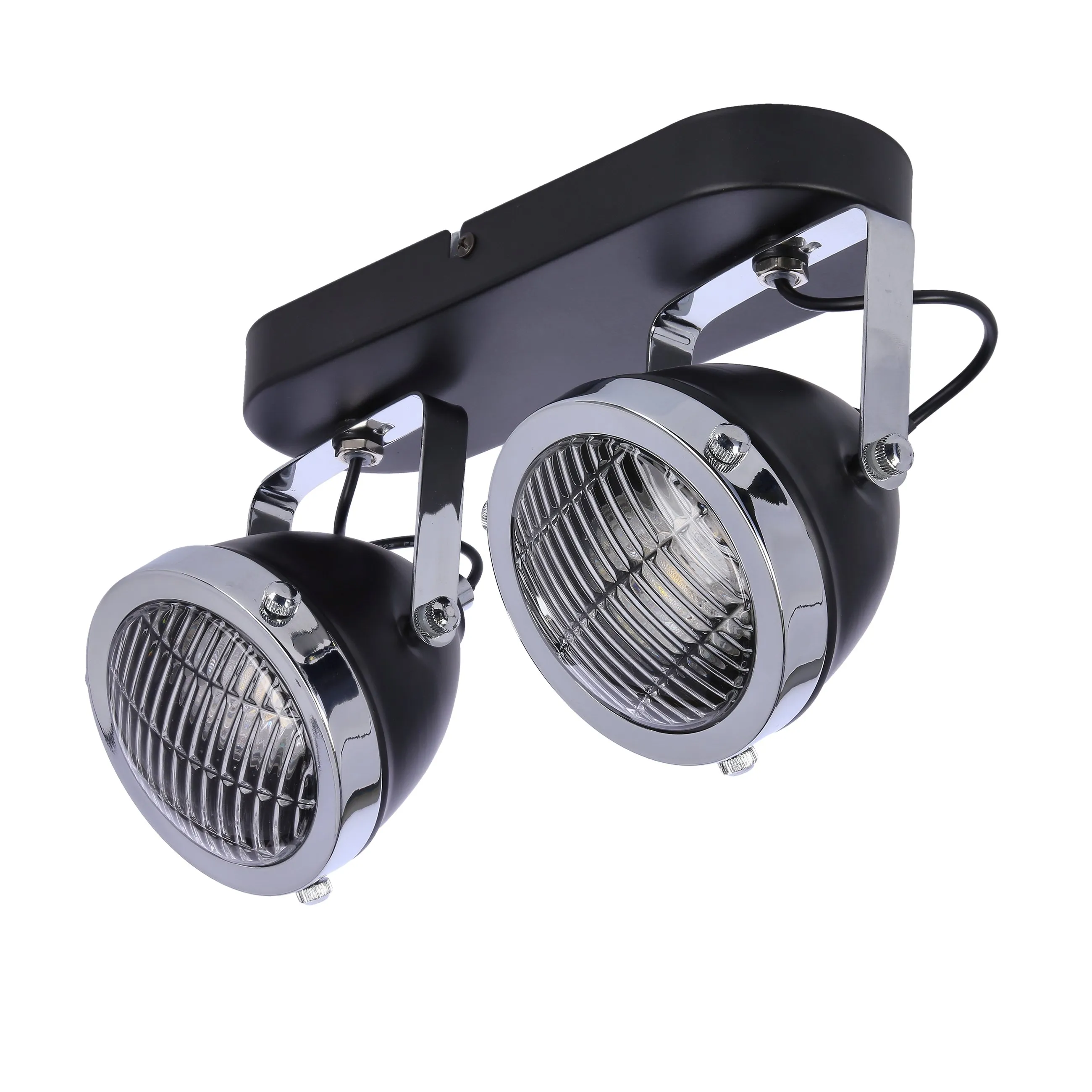 Crazy lampa sufitowa listwa czarny 2x15w gu10 klosz bezbarwny - obrazek 4