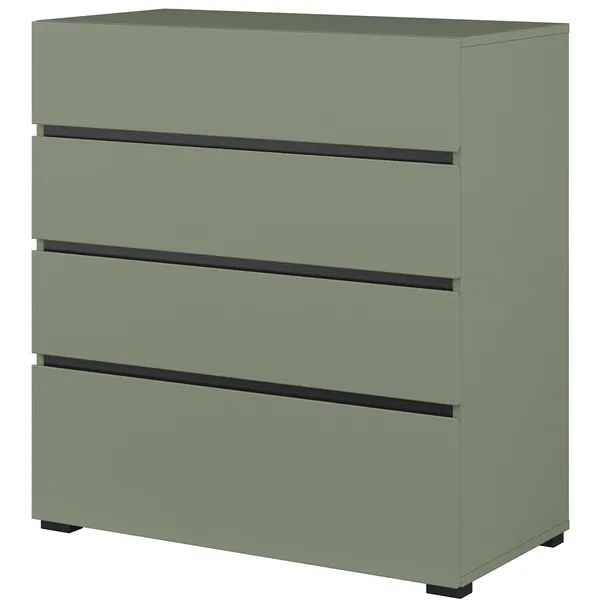 Komoda CROSI 28 zielony / czarny