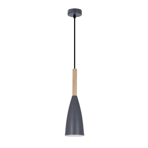 LAMPA WISZĄCA TROSA 1 SZARY
