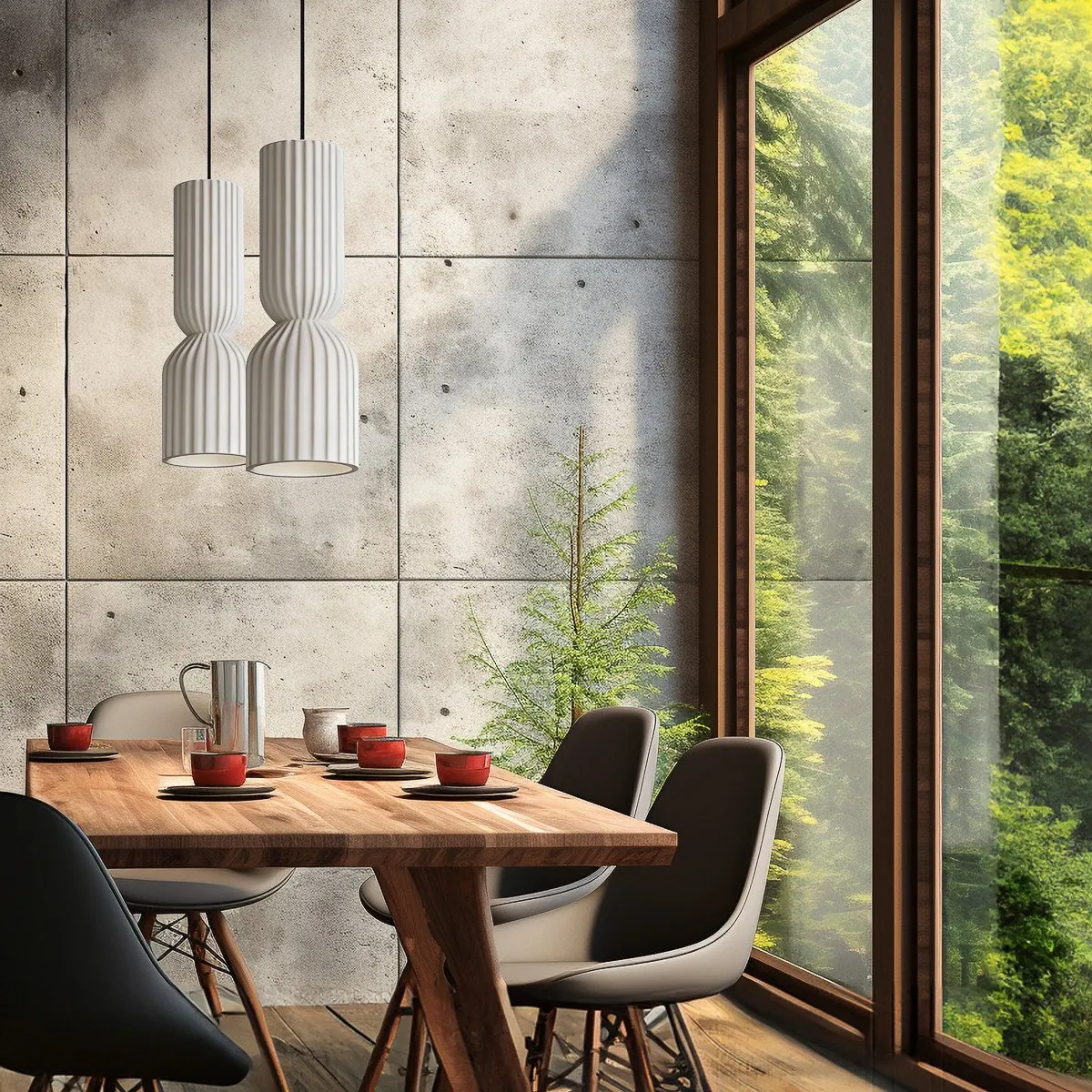 Lampa wisząca Balera biała - obrazek 4