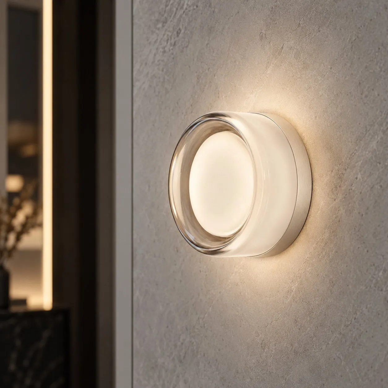 Lampa ścienna CANDY LED 13,5 cm transparentny - obrazek 2
