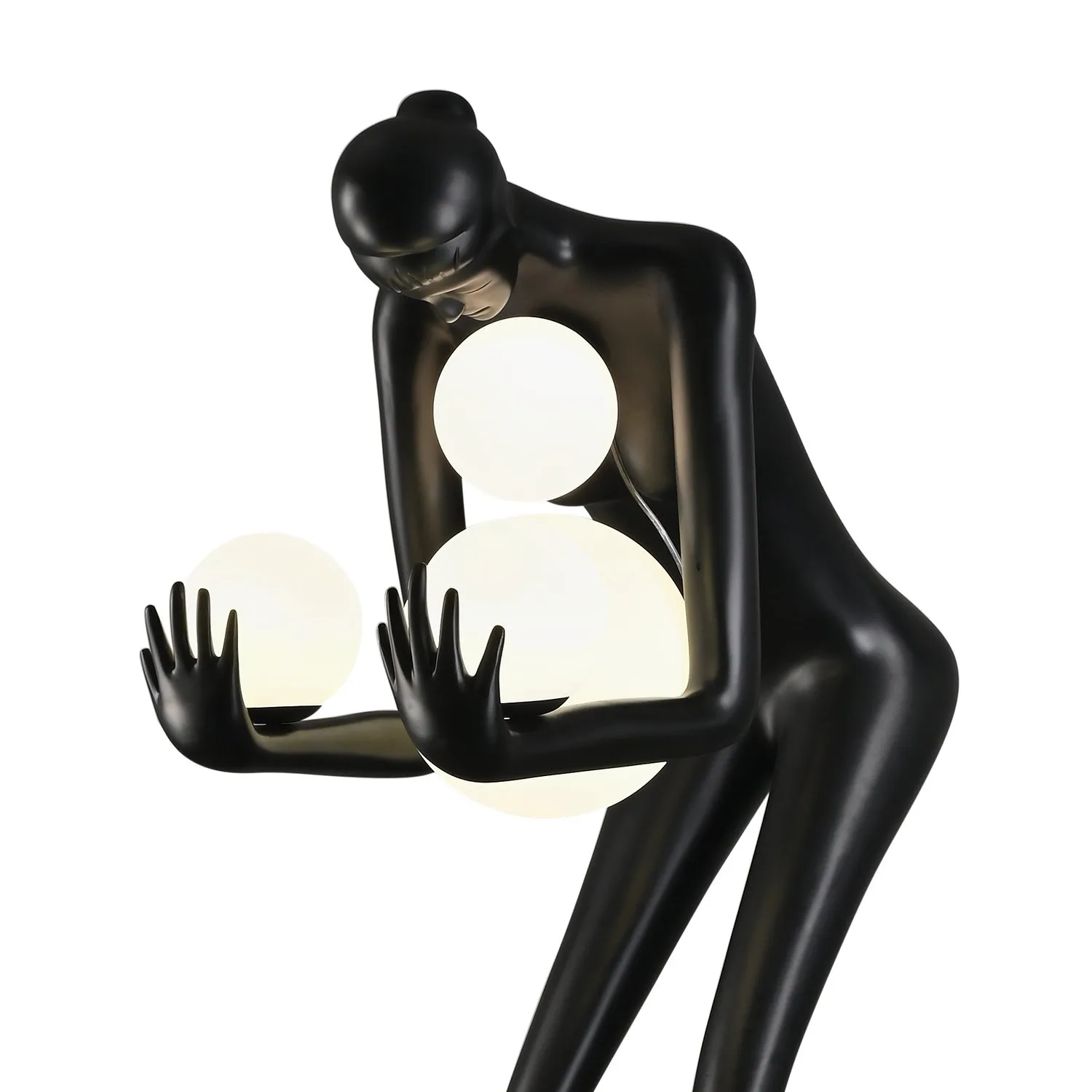 Lampa podłogowa WOMAN-2 BLACK czarna 190 cm - obrazek 6