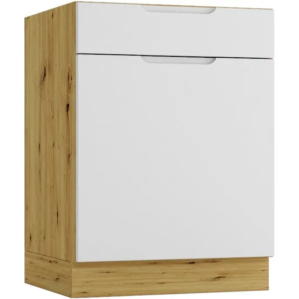 Szafka dolna D60S ELLEN 05 dąb artisan / szary