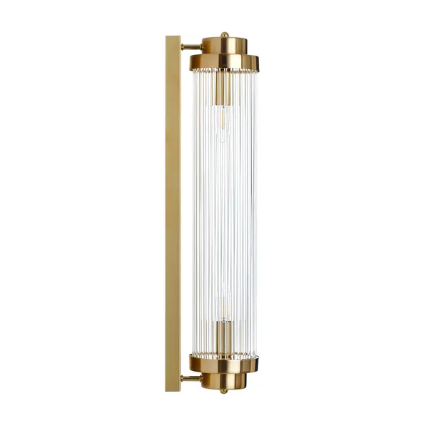 Lampa ścienna STELO 60 cm - kinkiet kryształowy LED, rama metalowa, złoty