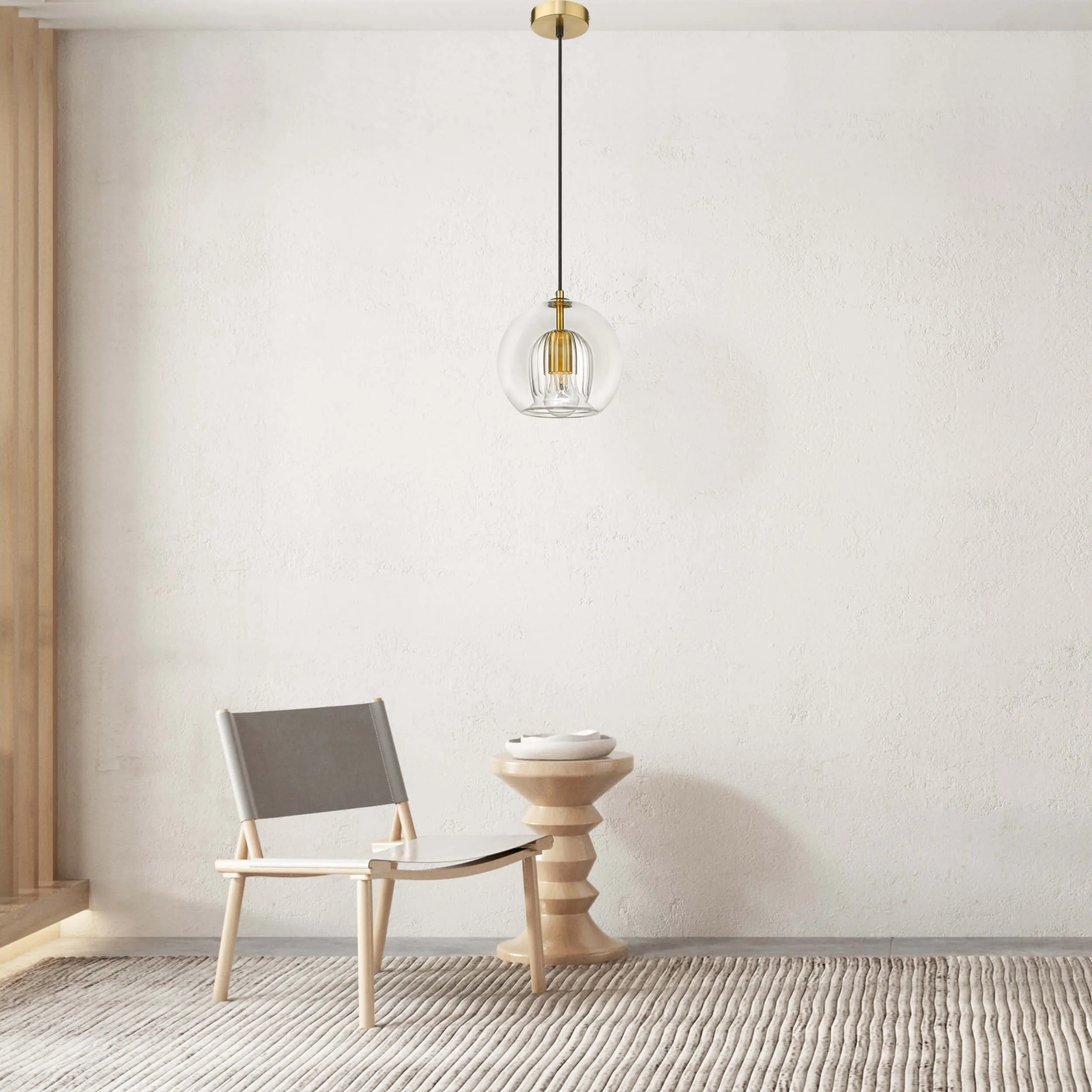 Lampa wisząca Arette złota 1xE27 - obrazek 2