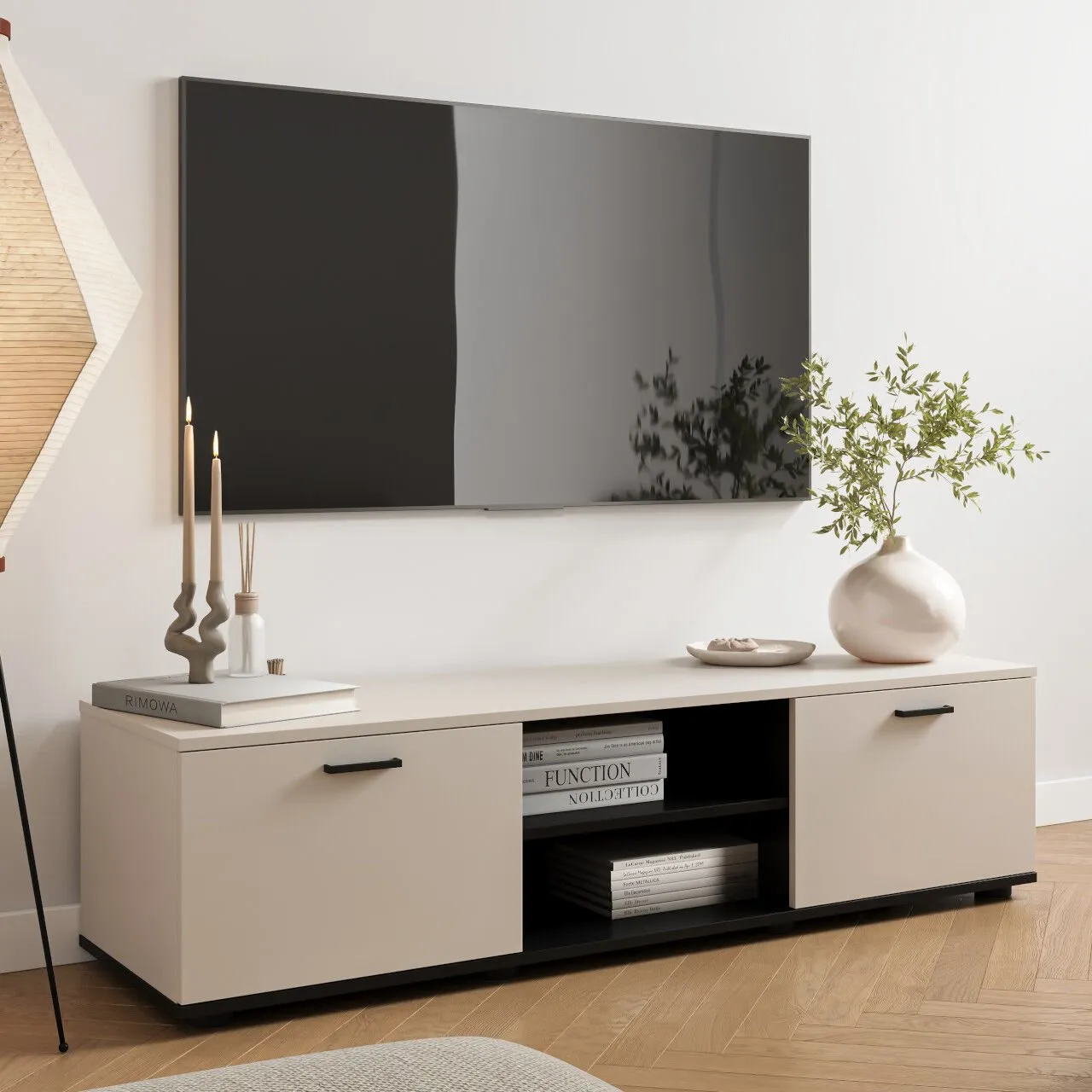 Komoda RTV SINDI SH4J kaszmir / czarny - obrazek 3