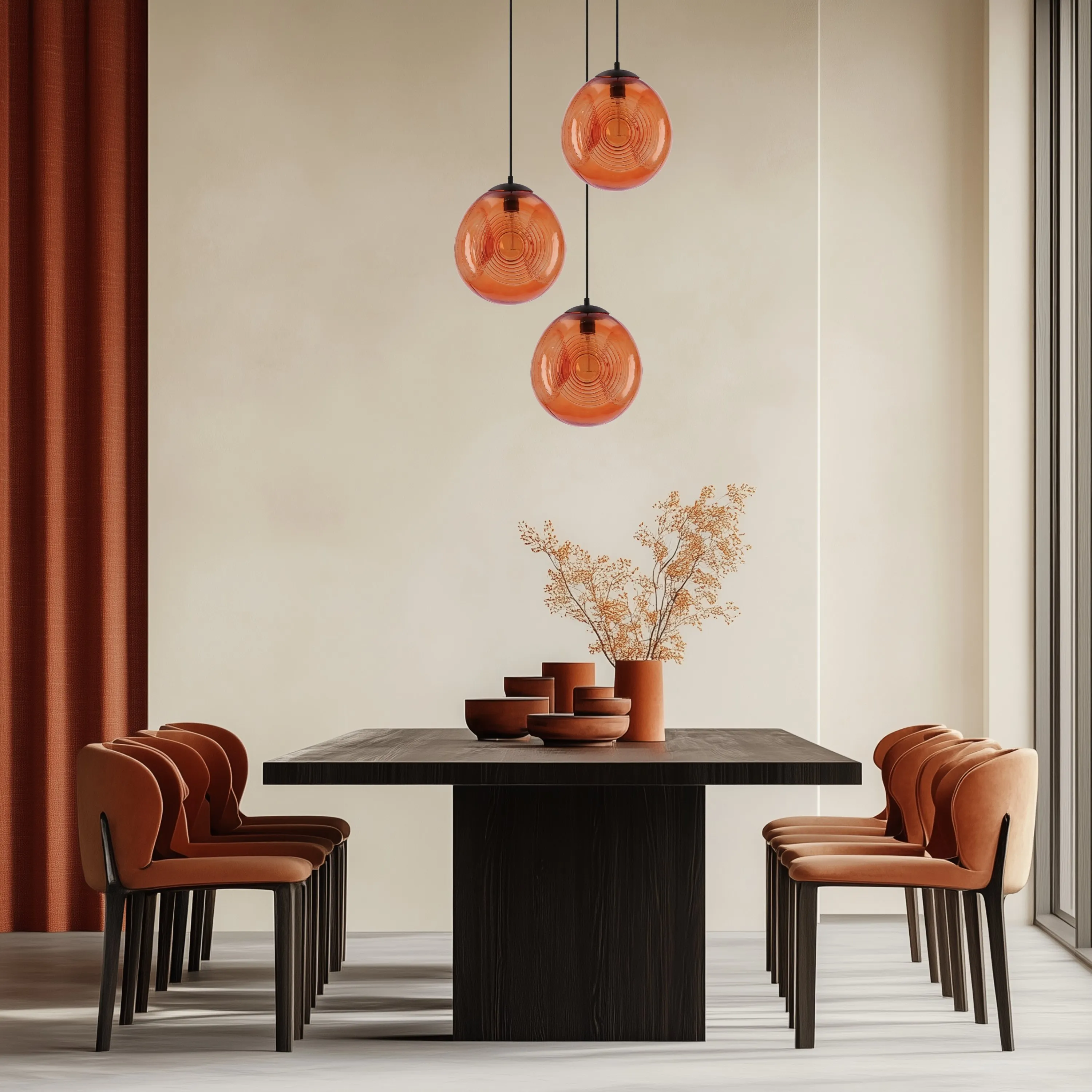 CLUB LAMPA WISZĄCA 28 1X60W E27 POMARAŃCZOWY - obrazek 3