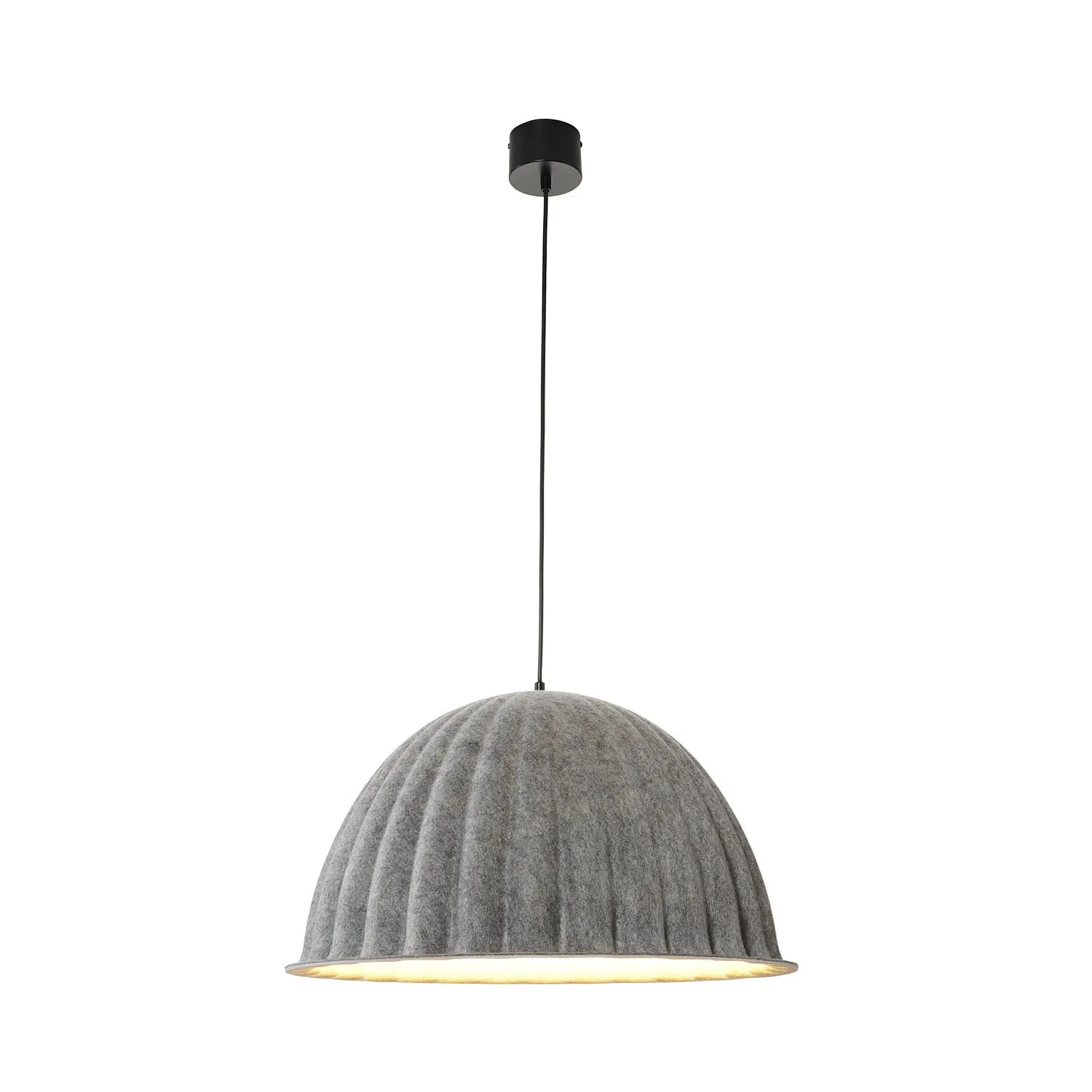 Lampa wisząca FELT filc szary 55 cm - obrazek 8