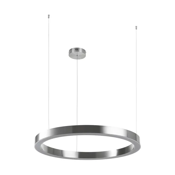 Lampa wisząca CIRCLE 80 cm - LED, ring nikiel szczotkowany