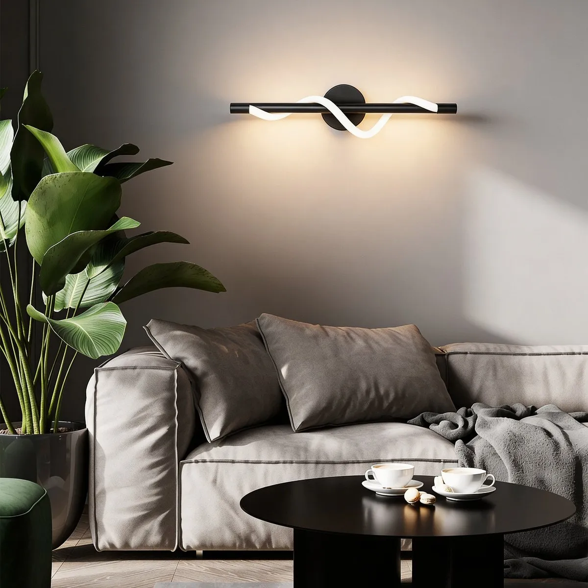 Kinkiet Meleca czarny LED CCT - obrazek 4