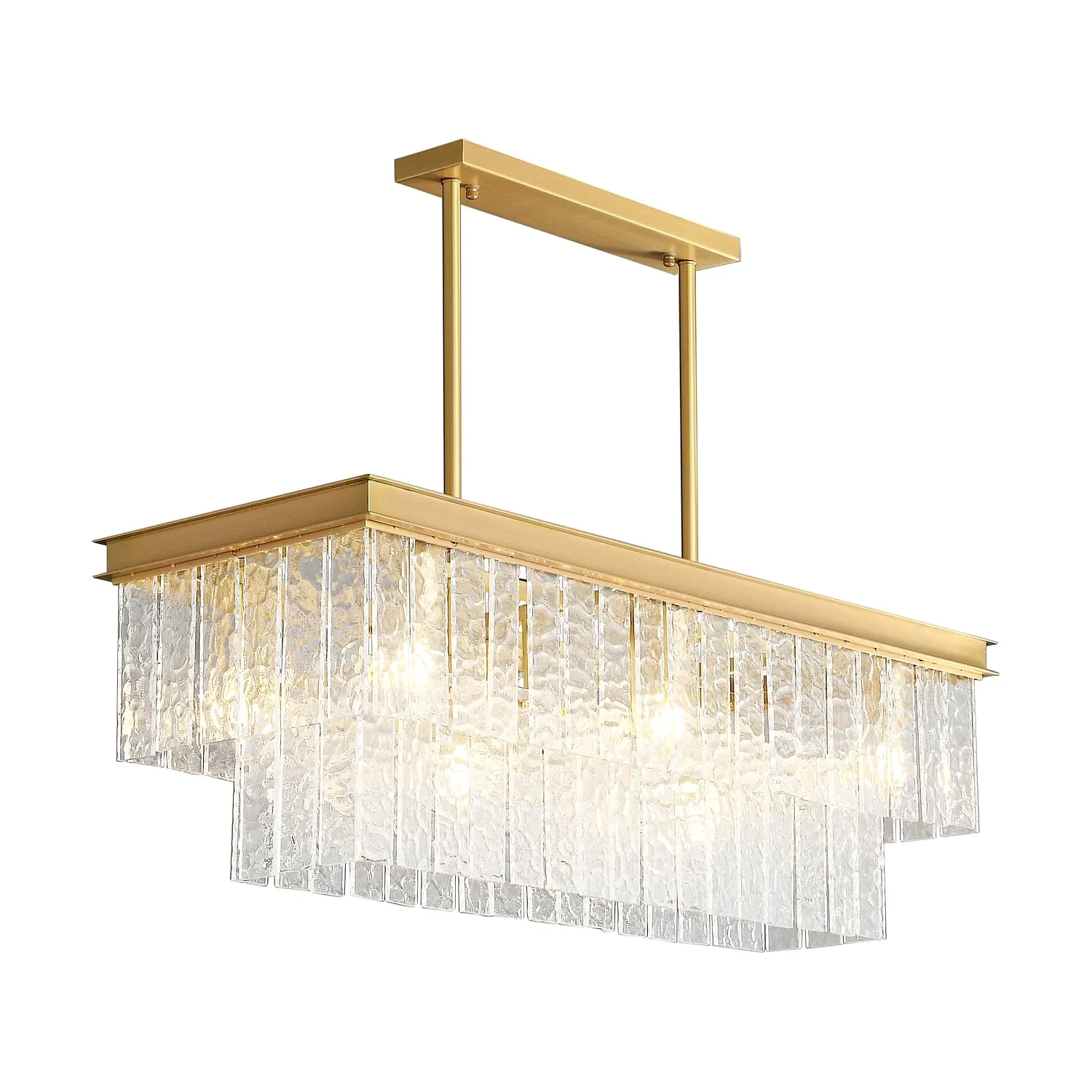 Lampa wisząca ICELAND 100 cm - mosiądz, szkło kryształowe - obrazek 2