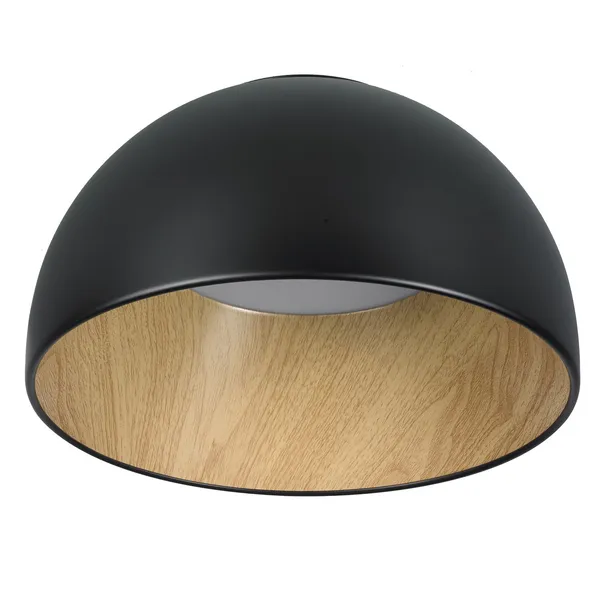 Plafon ledowy PADELLA okrągły czarny 35 cm