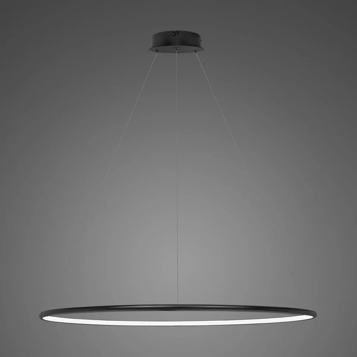 Lampa wisząca Ledowe Okręgi No.1 100cm 3k czarna Dali